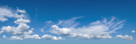 More delicate and precisely processing of my old popular sky with clouds background. This variant is more convenient for replacing the sky in your photos, and more suitable for further processing.の写真素材