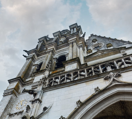 The Cathedral of Saint Louis of Blois, France.  The facade and belltower were built in 1544.