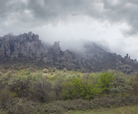 Rocky mountain (Demerdzhi Mount, Crimea, Ukraine)の写真素材