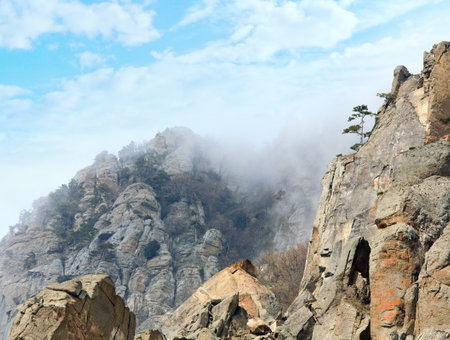 Rocky mountain (Demerdzhi Mount, Crimea, Ukraine)の写真素材