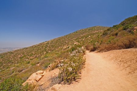 Trail to Cowles Mountain in San Diegoの写真素材