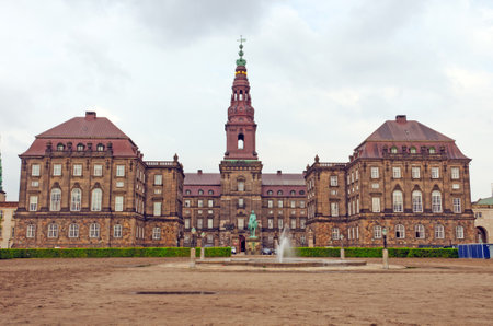 Christiansborg Palace in Copenhagen, Denmarkのeditorial素材