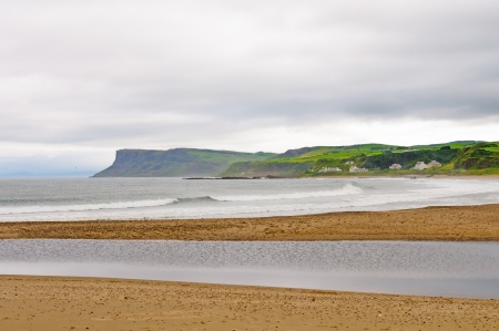 Coastal Beach Near Ballycastle, Northern Irelandの写真素材