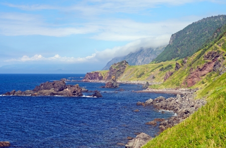 Rocky Coast of Gros Morne National Park IN Newfoundlandの写真素材