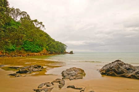 Orokawa Beach on the Waihi on the North Island of New Zealandの写真素材