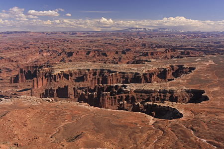 Eroded Canyons in the American West in Canyonlands National Park in Utahの写真素材