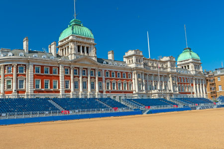 The Admiralty Building and the Horse Guards Parade in London, Englandの写真素材