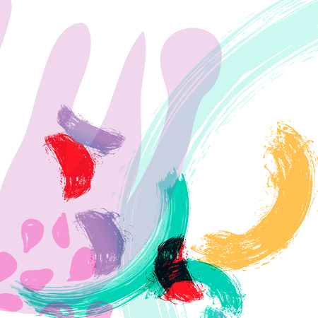 Vector stylized background hand-drawn illustration. Simple shape, bright pattern for fabric.のイラスト素材