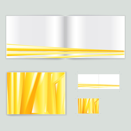 Corporate booklet promotion template with color elements. Vector company brichure business style for advertising, report or guideline.のイラスト素材