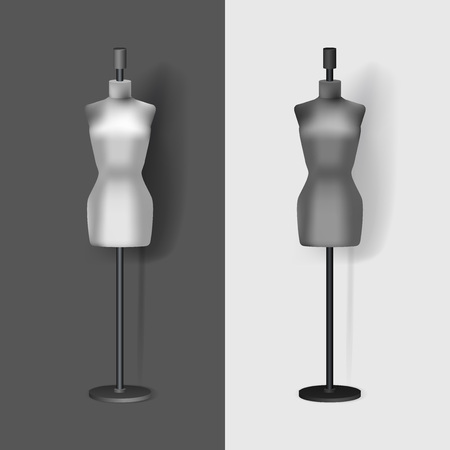Sewing fashion mannequin. Realistic mockup illustration. Eps 10のイラスト素材