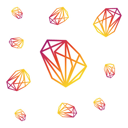 Abstract digital geometric hipster background. With place for your message. Business or tech presentationのイラスト素材