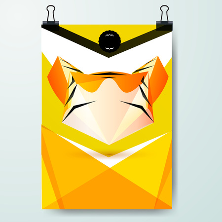 Poster minimal Design Template, Business banner, can be used for Brochure, Reportのイラスト素材