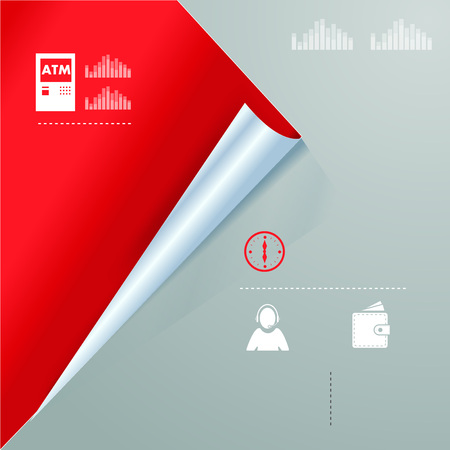 Vector colorful infographic for business presentations. Can be used for report, presentation, banner, website booklet or brochure layout. Vector, numbered banners, diagram. Easy to use for statistics.のイラスト素材