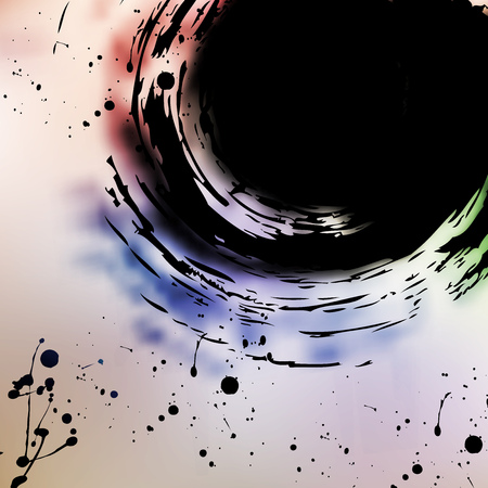 Watercolor Grunge colorful banner background.のイラスト素材