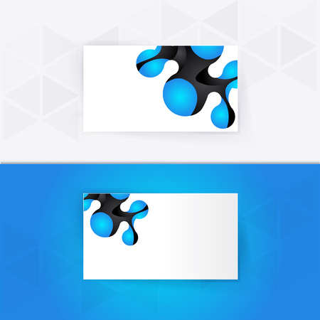 Abstract blank name card template for business artwork. eps 10のイラスト素材