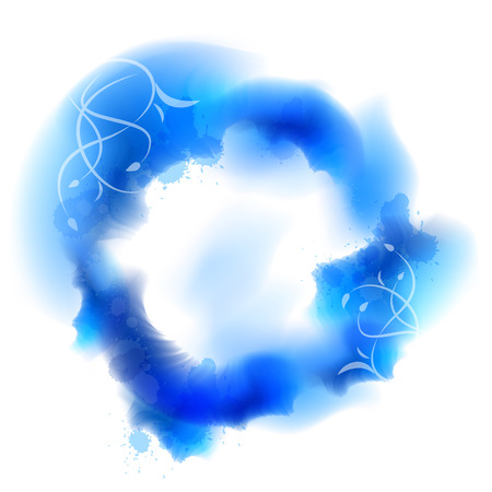 Abstract watercolor stains background. Gradient Mesh stainsのイラスト素材