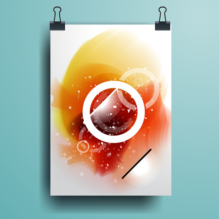Poster minimal Design Template, Business banner, can be used for Brochure, Reportのイラスト素材
