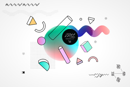 Marble trendy illustration backgroundsのイラスト素材