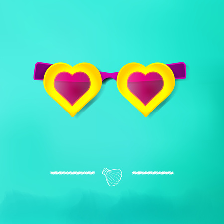 Summer vacation and travel background. Vector Illustration, Graphic Designのイラスト素材