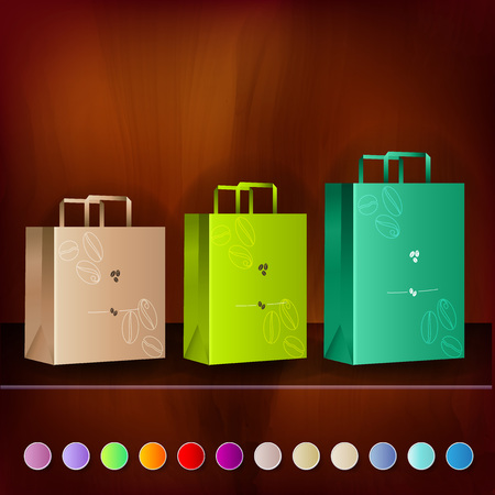 Mockup template for branding and product designs. Isolated realistic box package with unique design.のイラスト素材