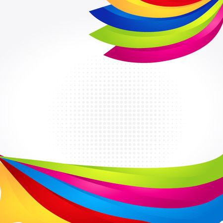 Vector abstract rainbow gradient mesh multicolored vibrant backgroundのイラスト素材