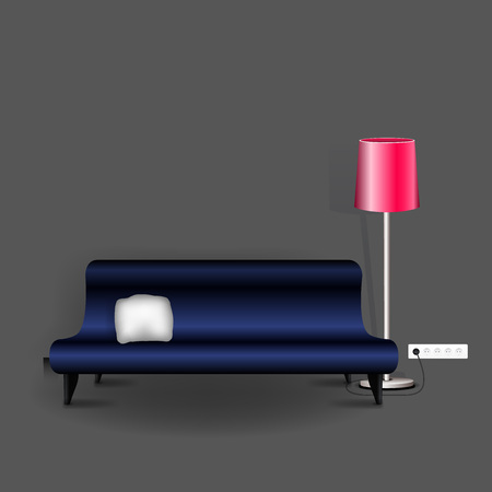 Modern Business conversation room mockup template. Vector.のイラスト素材