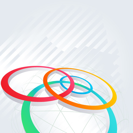 Creative template background. Abstract elements concept, vector illustrationのイラスト素材