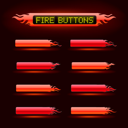 Vector Web menu buttons set for business site. eps 10のイラスト素材