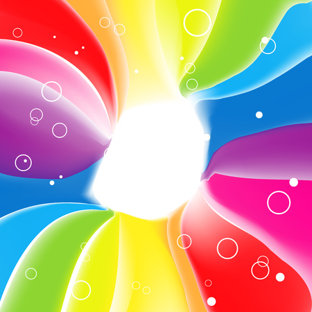 Vector abstract rainbow gradient mesh multicolored vibrant background.のイラスト素材