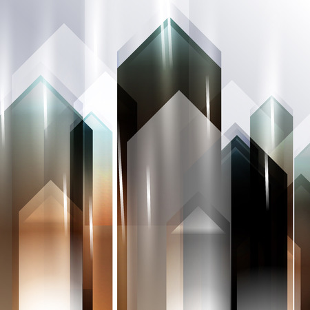 Abstract geometric gems and crystals glowing background with sparks and shining lines.のイラスト素材