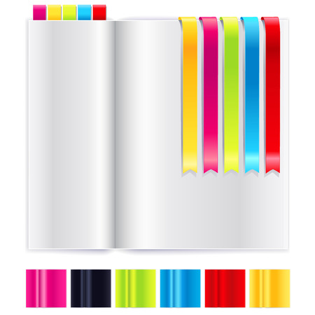 Mockup template for branding and product designs. Isolated realistic book. Easy to use for advertising branding and marketing.のイラスト素材