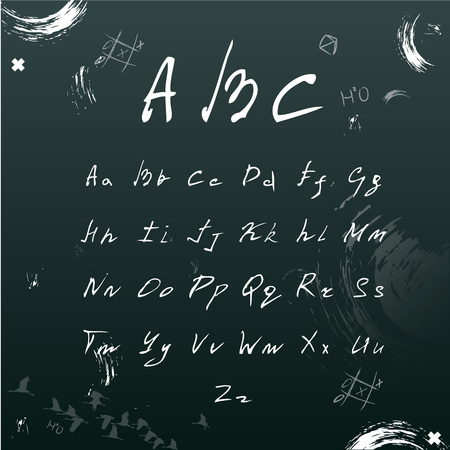 Symbol font Set . On Background. Vector Illustrationのイラスト素材
