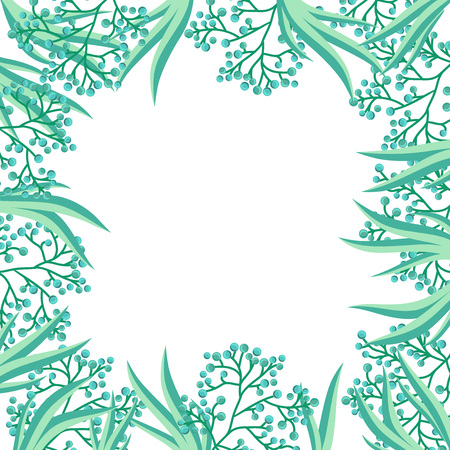 Vector floral tropical pattern backgroundのイラスト素材
