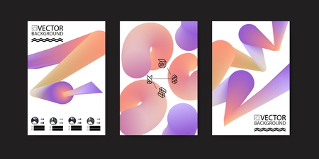 Abstract digital hologram style geometric trendy background. With place for your message. Business or tech presentation, cover templateのイラスト素材