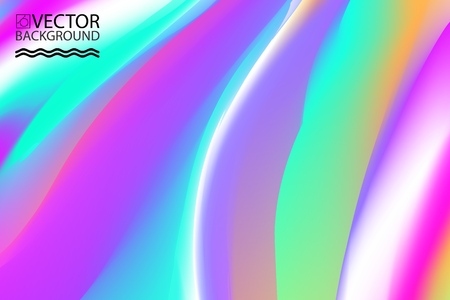 Abstract digital hologram style geometric trendy background. With place for your message. Business or tech presentation, cover templateのイラスト素材