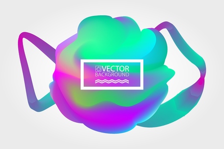 Abstract digital hologram style geometric trendy background. With place for your message. Business or tech presentation, cover templateのイラスト素材