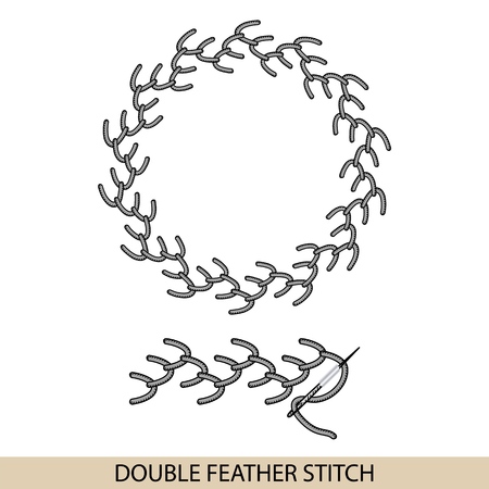 Stitches type vector.のイラスト素材