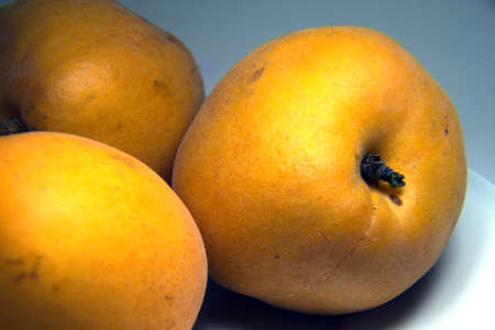 apricots photographed, in still lifeの写真素材
