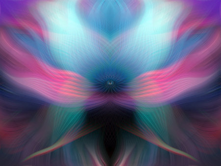 Vivid abstract modern art colorful background digital painting blurred swirl pattern multicolor creative design for wallpapers and decorative useの写真素材