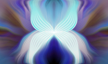 Vivid abstract modern art colorful background digital painting blurred swirl pattern multicolor creative design for wallpapers and decorative useの写真素材