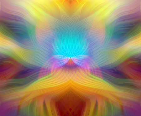 Vivid abstract modern art colorful background digital painting blurred swirl pattern multicolor creative design for wallpapers and decorative useの写真素材