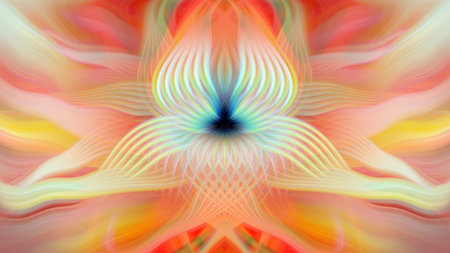 Vivid abstract modern art colorful background digital painting blurred swirl pattern multicolor creative design for wallpapers and decorative useの写真素材