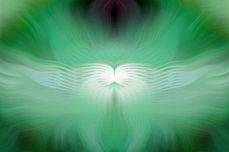 Vivid abstract modern art colorful background digital painting blurred swirl pattern multicolor...