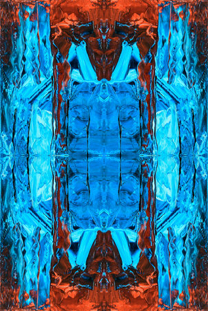 Kaleidoscopic Abstract Art with Vibrant Multicolor Patterns and Intricate Swirl Designsの写真素材