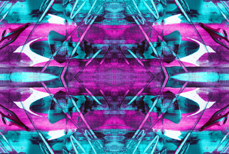Kaleidoscopic Abstract Art with Vibrant Multicolor Patterns and Intricate Swirl Designs