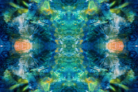 Kaleidoscopic Abstract Art with Vibrant Multicolor Patterns and Intricate Swirl Designs
