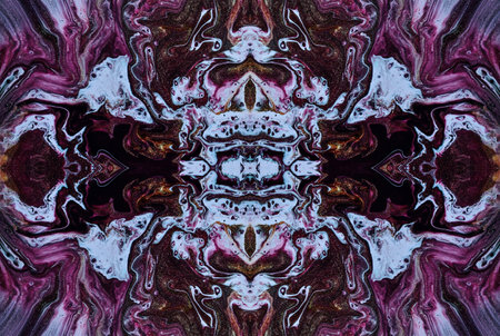 Kaleidoscopic Abstract Art with Vibrant Multicolor Patterns and Intricate Swirl Designs