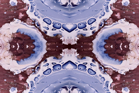 Kaleidoscopic Abstract Art with Vibrant Multicolor Patterns and Intricate Swirl Designsの写真素材