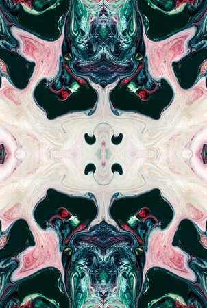 Kaleidoscopic Abstract Art with Vibrant Multicolor Patterns and Intricate Swirl Designs