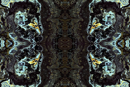 Kaleidoscopic Abstract Art with Vibrant Multicolor Patterns and Intricate Swirl Designs